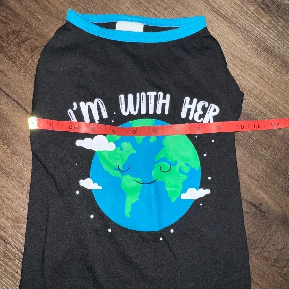 Wag-a-tude Pet “I’m with her” t-shirt